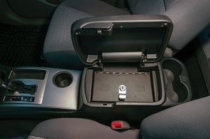 Toyota Tacoma Console Safe - Tuffy Products - W/ Keyed Lock - Black - `05-`15